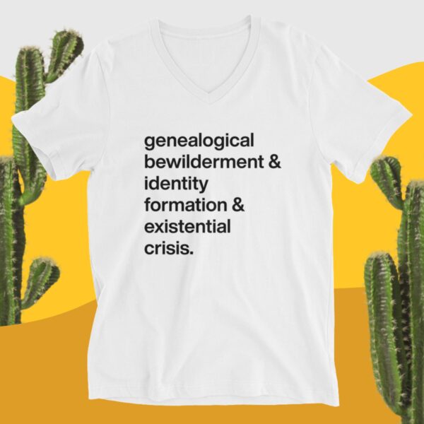 Unisex Short Sleeve V-Neck T-Shirt - Image 3